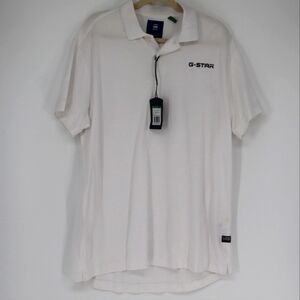 G-Star Raw Men's Shelo Graphic Polo‎ Shirt Size Extra Large Premium Stretch Golf